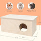 Niteangel Birch Chamber-Maze Hamster Hideout - Small Pets Woodland House Habitats Decor for Hamster Mice Gerbils Mouse