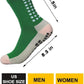 2 Set Anti-Slip Grip Soccer Socks with Shin Guard Sleeves, Sports Athletic Socks for Men Women