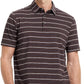 Rouen Mens Golf Shirt Moisture Wicking Dry Fit Performance Stripe Casual Collared Short Sleeve Golf Polo Shirts for Men