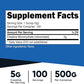 Nutricost Creatine Monohydrate Micronized Powder 500G, 5000mg Per Serv (5g) - 100 Servings, 17.9 Oz