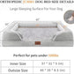 Comfort Expression Cooling Dog Bed, Orthopedic Memory Foam Dog Bed, Jumbo Beds for Extra Large Dogs, Large Breed Dogs Beds Waterproof with Bolster & Removable Cover(Jumbo,Light Grey)