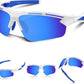 Polarized Sports Sunglasses for Men Women,UV400 Protection Sunglass for Running Cycling Fishing Hiking TR90