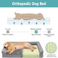 Orthopedic Dog Beds for Medium Size Dog, Pet Couch for Dog Cat, Supportive Foam Bolster Sofa with Waterproof Lining Cover, Anti-Slip, Comfort, Washable, 30x20x7.5 in, U Shape, Grey