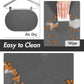 Absorbent Dog Food Mat-Dog Mat for Food and Water Bowl, Quick Dry Pet Food Mat, No Stains Dog Feeding mat, Dog Accessories Pet Supplies Mat-Dog Water Bowl Mat for Messy Drinkers