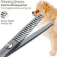 4.5" Thinning Shears for Dogs Grooming Face with Safety Round Tip for Small Dogs Face Paw Ears Trimmer Professional Small Cat Grooming Scissors (4.5" Blender, Gray)