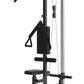 LAT Pulldown Machine, Multi-Functional Cable Machine with High and Low Pulley Station, Row Cable Machine Home Gym with Leg Support, Tricep Workout Equipment