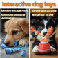 Interactive Dog Toys, Squeaky Dog Toys, Active Rolling Ball for Puppy and Medium Dogs, Squeaky, USB Rechargeable (Blue)