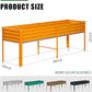 Land Guard Galvanized Raised Garden Bed with Legs, 96×24×32in Raised Garden Beds Outdoor with Drainage Holes, Planter Boxes Outdoor for Backyard, Patio, Balcony, 800lb Capacity, Cream Yellow