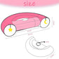 Cat Tunnel, Large Indoor Durable Collapsible Interactive Cat Tube with Peek-A-Boo Hole, Hanging Toys, and Crinkly Paper Lining - Cute Tunnel for Cats, Kittens, Puppies & Rabbits, Pink