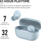 TOZO A1 Wireless Earbuds Bluetooth 5.3 Light Weight in Ear IPX5 Waterproof Headphones 2 Mic for AI Calls, Immersive Premium Sound Bass Headset with Charging Case, 32 Presets EQ Customization via App