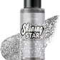 Glitter Spray for Hair and Body, Silver Body Glitter Spray, Quick-Drying and Waterproof Glitter Hairspray, Nozzles are not Easily clogged, Long-Lasting for Stage Makeup, 3.38 oz