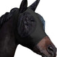 Horse Fly Mask with Ears, Comfortable Fit Stretch Fabric with UV Protection Soft on Skin Breathability for Small/Medium Size Horses (Black)