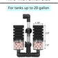 AQUANEAT Aquarium Air Powered Sponge Filter with Ceramic Media Balls, for Betta Fry Shrimp Fish Tank, with 2 Spare Sponges, Small