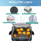 iknoe Large Foldable Cooler Bag, 8.5L Insulated Lunch Bag, Leakproof Lunch Cooler Tote with Multi-Bag Design Suitable for Beach, Picnic and Office Use, Blue 15-Can