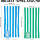Dock & Bay Beach Towel - Quick Dry, Sand Free - Compact, Lightweight - 100% Recycled - Includes Bag - Cabana - Set A (4), Large (160x90cm, 63x35)