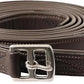 Exion FlexiStrong Stirrup Leathers for English Saddle | Ultra-Soft Cow Calfskin with Nylon Core | 1” Wide Stirrup Leathers for Daily Use | Sizes 48" to 62" | Black, Brown