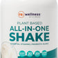 Reignite Wellness by JJ Virgin | Vanilla Plant-Based All-in-One Shake | Plant Protein Powder, Vitamins, Minerals, Greens & Aminos | 22g of Plant Protein | 30 Servings