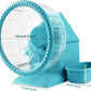 4 in 1 Silent Large Hamster Wheel Multifunctional Hamster Running Wheel Quite Running Spinner Wheel Accessories with Food Bowl Water Bottle for Hamsters Dwarf Gerbil (Blue)