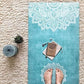 YOGA DESIGN LAB | The Combo Yoga Mat | 2-in-1 Mat+Towel | Eco Luxury | Ideal for Hot Yoga, Power, Bikram, Ashtanga, Sweat | Studio Quality | Includes Carrying Strap!
