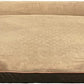 Dog Beds for Large Sized Dogs,Washable Orthopedic Memory Foam Dog Couch Sofa Bed with Bolster,Removable Cover,42x30Inch,Brown