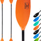 OCEANBROAD Kayak Paddle 86in/218cm, 90.5in/230cm Alloy Shaft 2-Piece Floatable Kayak Oar for Kayaking Canoeing Boating