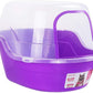 Covered Litter Box, Jumbo Hooded Cat Litter Box Holds Up to Two Small Cats Simultaneously,Extra Large Purple by Petphabet