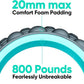 FitBeast Back Roller, Back Wheel Foam Roller - Targeted Muscle Roller for Deep Tissue Massage, Back Stretcher
