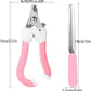 Zoocozy Cat Dog Pets Nail Clippers and Trimmers, Cat Grooming Supplies with Safety Guard, Avoid Overcutting, for Cat Dog Kitten Puppy Rabbit Guinea(Pink)