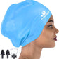 Dsane Extra Large Swimming Cap for Women and Men,Special Design Swim Cap for Very Long Thick Curly Hair&Dreadlocks Weaves Braids Afros Silicone Keep Your Hair Dry