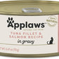 Applaws Natural Wet Cat Food in Gravy, Limited Ingredient Canned Wet Cat Food, No Additives, Made with Natural Ingredients, Tuna Fillet with Salmon in Gravy (24 x 2.47oz Cans)