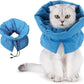 Cat Recovery Collar, Soft Adjustable Cat Cone Alternative, Lightweight Waterproof Fasteners Collars for Cats Kittens Puppies, After Surgery Stop Licking, Post-Surgery or Skin Protection