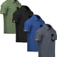 ZITY 4 Pack Mens Polo Shirt Short Sleeve Sports Golf Tennis T-Shirt Athletic Collared Tactical Shirts