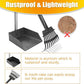 TOOGE Pooper Scooper, Dog Pooper Scooper Long Handle Stainless Metal Tray and Rake for Medium Small Dogs Heavy Duty Pet Supplies to Use for Grass, Dirt or Gravel
