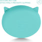 Coomazy Silicone Slow Feeder Dog Cat Bowls, Interactive Puzzle Toy for Pets Dry/Wet Food Training, Keeps Dogs Cats Busy, Prevents Puppy Kitty Overeating (Cyan, 1.4 Cup)