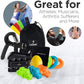 Hand Grip Strengthener Set Forearm Adjustable Resistance Hand Gripper, Finger Exerciser, Finger Stretchers, Grip Rings Hand Exerciser, Stress Relief