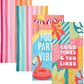 Dock & Bay Beach Towel - Quick Dry, Sand Free - Compact, Lightweight - 100% Recycled - Includes Bag - Party in Pink - Set of 4 - Extra Large (200x90cm, 78x35)