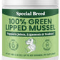 Special Breed Green Lipped Mussel Powder for Dogs & Cats - 100% New Zealand - Natural Hip & Joint Supplement for Joints, Tendons, Ligaments, Muscles - 100 Grams - Up to 332 Servings