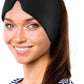 iTHERAU Migraine Ice Head Wrap-Headache Relief Hat, Migraine Relief Cap, Cold Therapy Headache Relief Cap Pink&Black Headache Ice Pack for Puffy Eyes, Tension, Sinus & Stress Relief