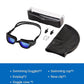 Swim Goggles, Goggles Adult with Swimming Cap, Nose Clip & Ear Plugs, UV Protection Anti-Fog Lens and Case for Adult