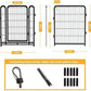 Tall Garden Fence, 36 in(H) 10 Panels Dog Fence Outdoor for Yard, Metal Dog Pen Heavy Duty Pet Puppy Exercise Pen for Rv Camping Garden Yard, Medium/Large Pets Fence Total 22.1 Ft(L)