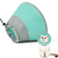 Cat Cone Collar Soft to Stop Licking, Adjustable, Foldable Lightweight Kitten Cones After Surgery Recovery for Cats & Kittens, Cat Cone Alternative (Solid Green, S)