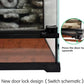 Mini Reptile Glass Terrarium Tank 8"x8"x12“ Full View with Front Opening Door and Enclosure Habitat Cage for Leopard Gecko Tarantula Young Lizard Hermit Crab Frog Insects Breeding Tank