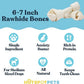 hotspot pets 20 Pack - 7 Inch USDA Certified Rawhide Dog Chews - from Grass Fed Brazilian Cows - Promotes Tooth Health and Good Behavior (20 Pack)