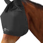 Harrison Howard UV-proof Multi-Function Fabrics Thick Fleece Padding Horse Fly Mask Half Face with Ears Black Horse Large