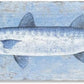 Yihui Arts Blue and White Fish Canvas Wall Art – Coastal Paintings with Textured for Living Room Bedroom Bathroom Decor