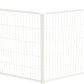 FXW Homeplus Unleashed Indoor Dog Playpen - Stress-Free and Safe Play, Heavy Duty 40 Inch 4 Wire Panels Dog Pen for Medium and Large Dogs, White│Patented