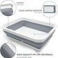 Fhiny 2PCS Open Cat Litter Box, Kitten Potty Pan Semi-Enclosed Foldable Waterproof Travel Toilet Low Entrance for Indoor Cats Small Pet Kitty Rabbit Supplies Easy to Clean and Assemble
