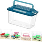 Plastic Turtle Fish Tank Plastic Handheld Fish Tank Portable Aquarium Clear Reptile Breed Container Cricket Keeper Lizard Tank Animals Turtle Tank Beard Leopard Print