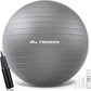Trideer Yoga Ball – Anti-Burst Exercise Ball for Pregnancy, Office, Birthing, Stretching & Core Workout – Home Gym & Therapy