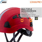 LOHASPRO Hard Hats Construction Safety Helmet ANSI Z89.1 Approved OSHA Hardhat, Vented Men Worker Red Hard Hat with Chin Strap Tree Climbing Rescue Arborist Helmet (P6 Red)